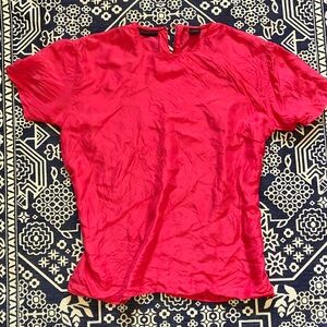 Vintage 100% silk shirt 💖 Barbie vibes